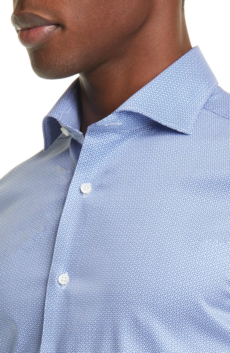 Canali Regular Fit Geometric Dress Shirt, Alternate, color, 