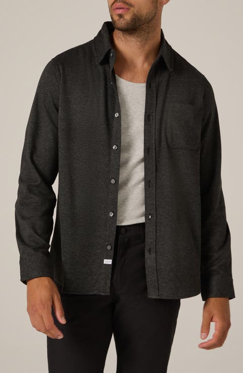 Generation Heather Knit Button-Up Shirt