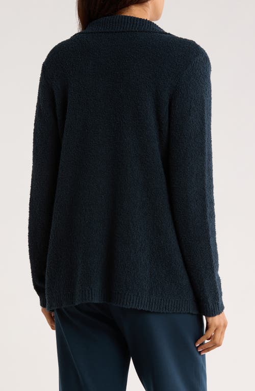 Eileen Fisher Bouclé Cardigan In Blue