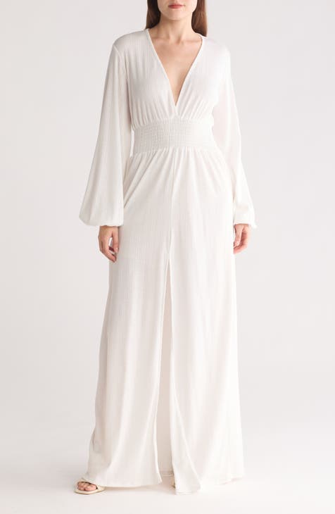 Bishop Sleeve Maxi Dress