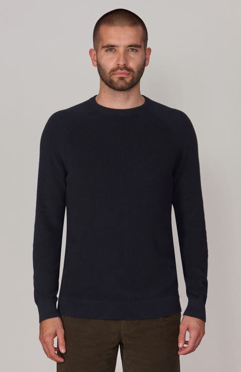 Cotton Lightweight Fisherman Rib Sweater