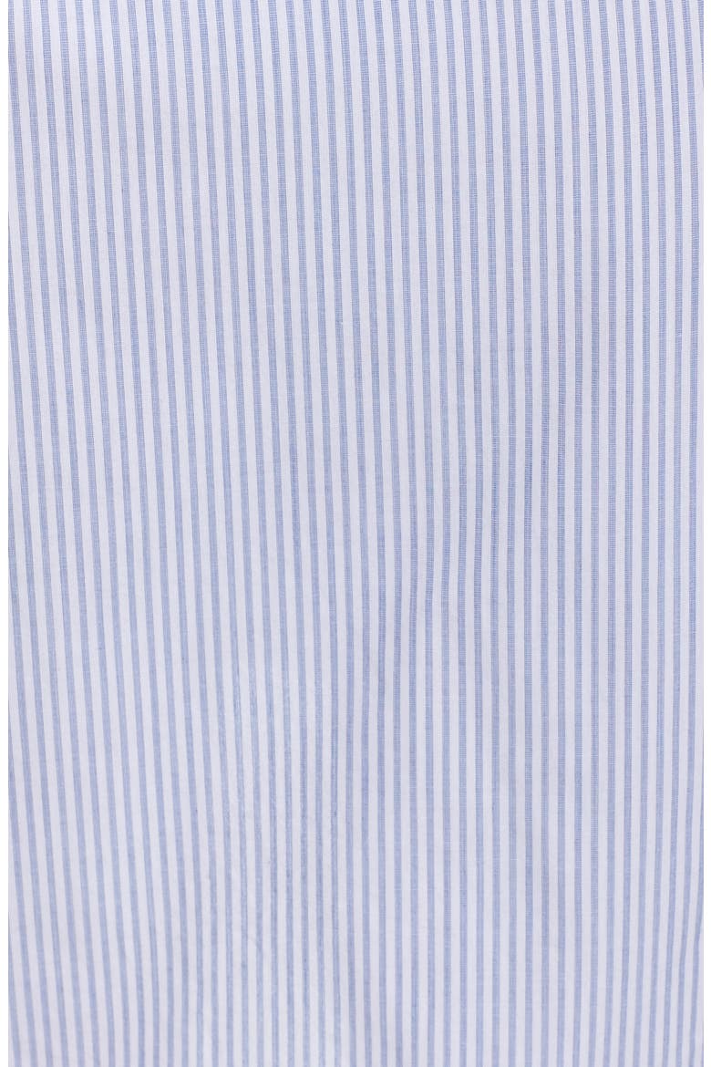 Ruched Tie Waist Shirtdress, Alternate, color, BLUE/ WHITE STRIPE