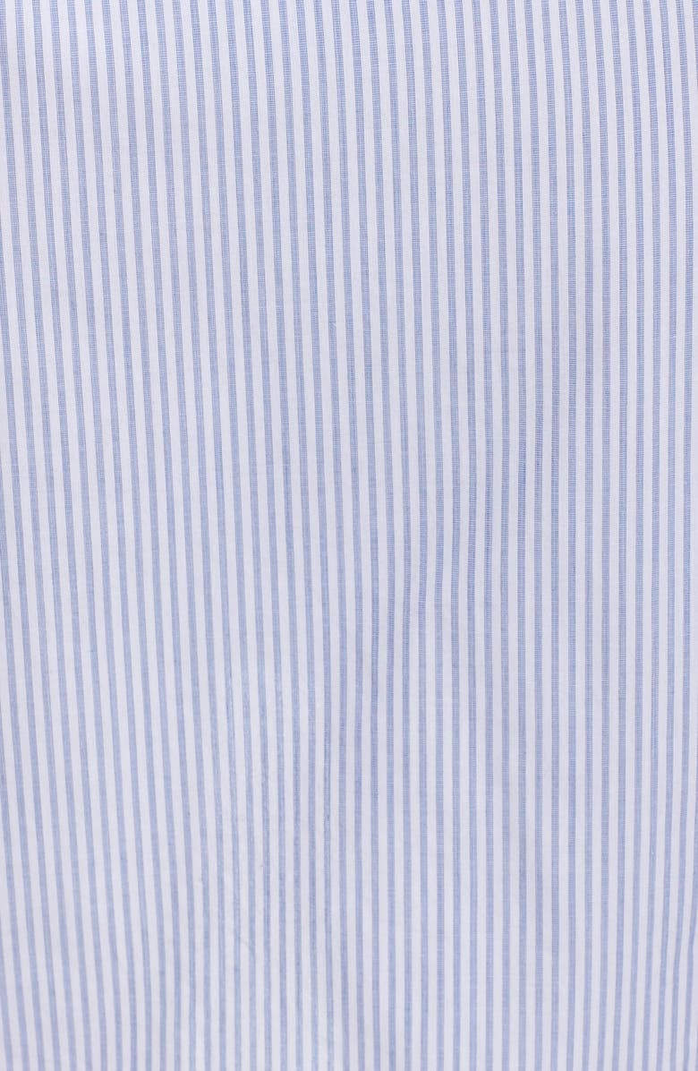 Chelsea28 Ruched Tie Waist Shirtdress, Alternate, color, Blue/ White Stripe