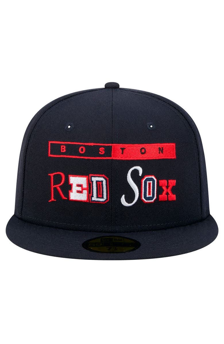 New Era Men's New Era Navy Boston Red Sox Ransom 59FIFTY Fitted Hat, Alternate, color, Navy