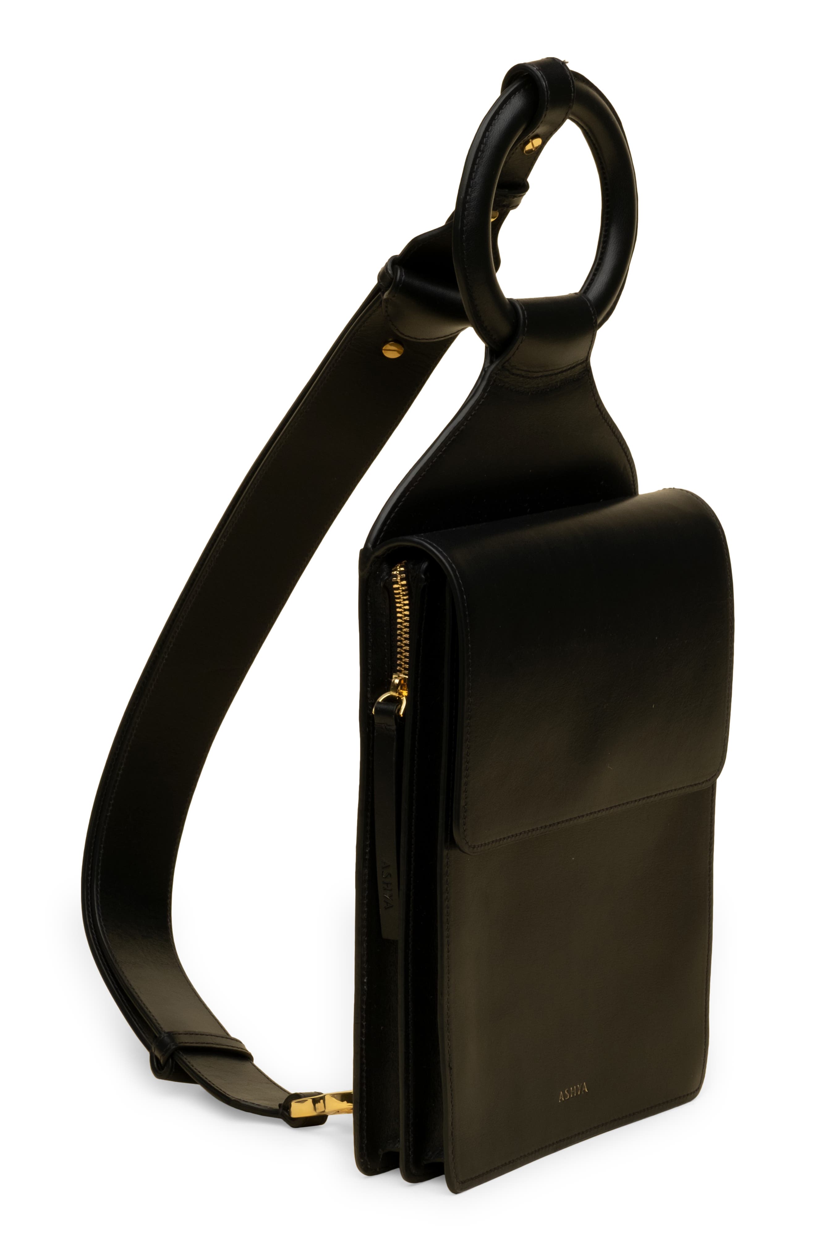 ASHYA Shema Leather Slingback Bag, Alternate, color, 