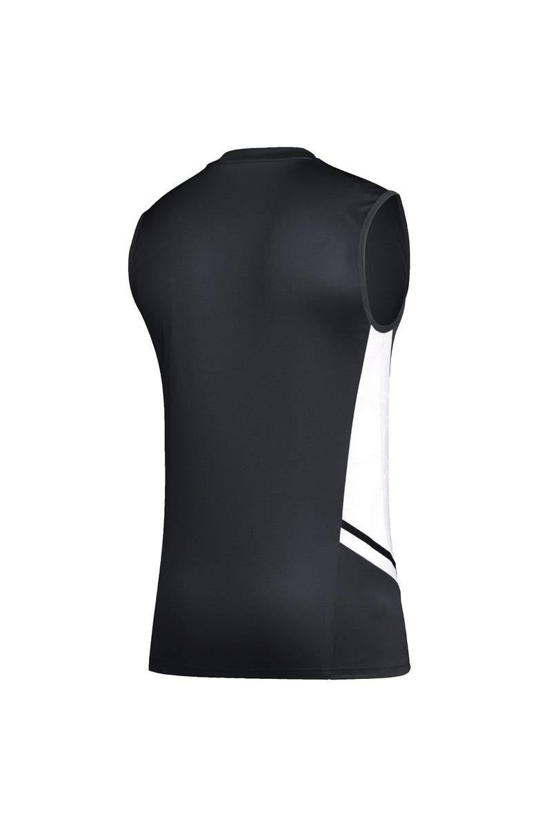 adidas Men's adidas Black/White Sporting Kansas City Sleeveless Training Jersey, Alternate, color, 