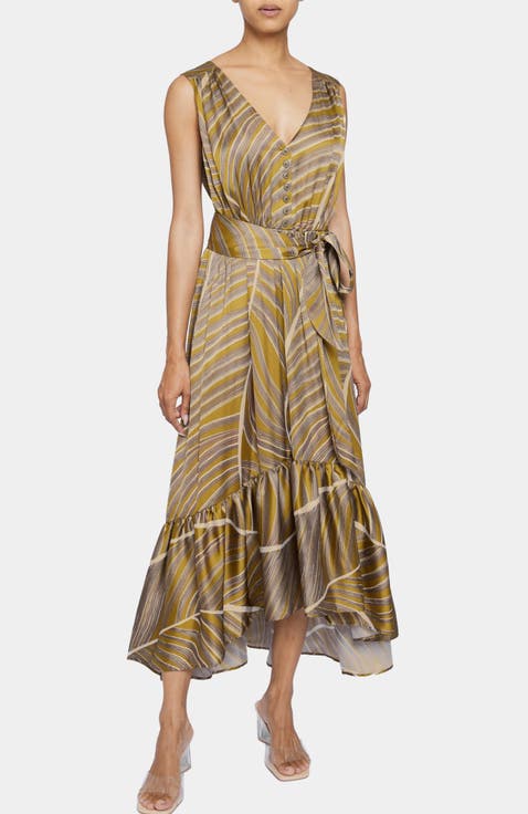 LANITA Sleeveless Fit and Flare Hi Lo Dress