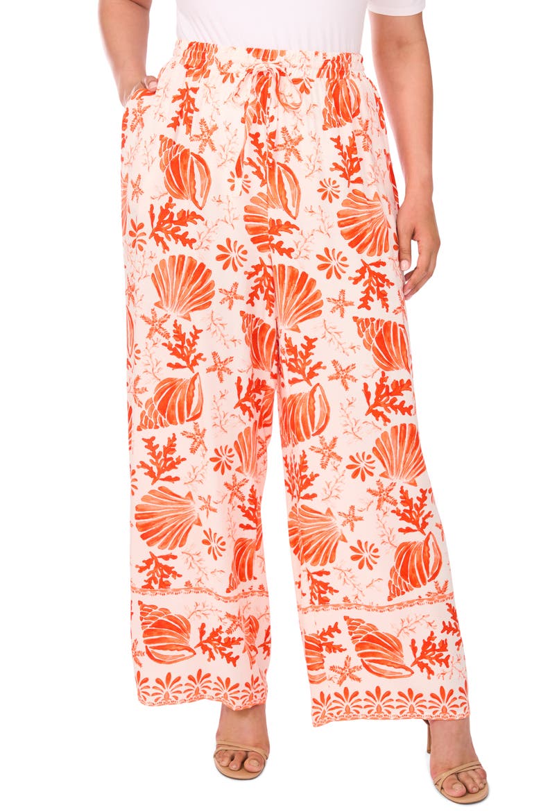 Printed Wide Leg, Main, color, RADIANT RED SHELL