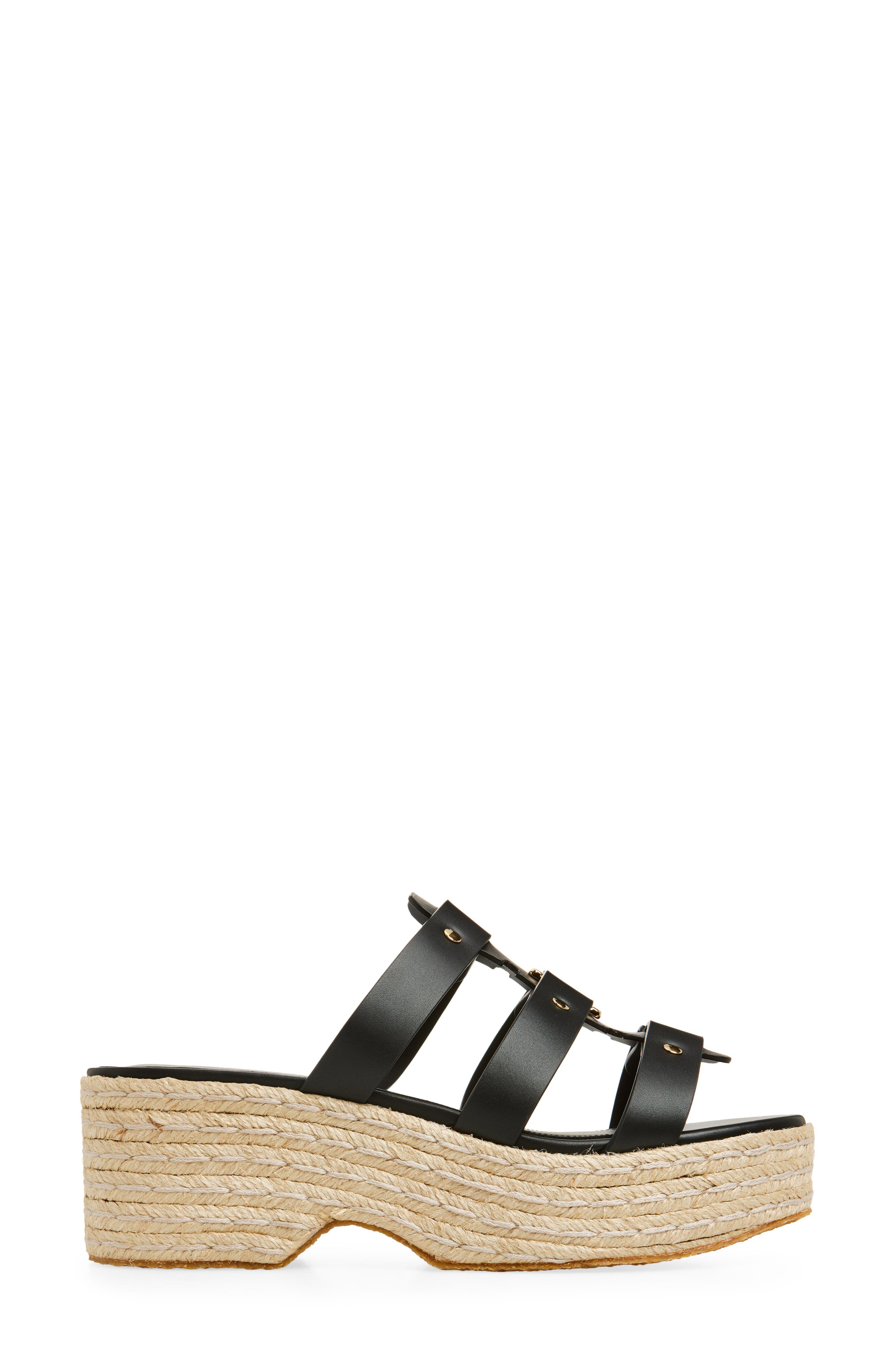 FERRAGAMO Milica Espadrille Platform Slide Sandal, Alternate, color, 