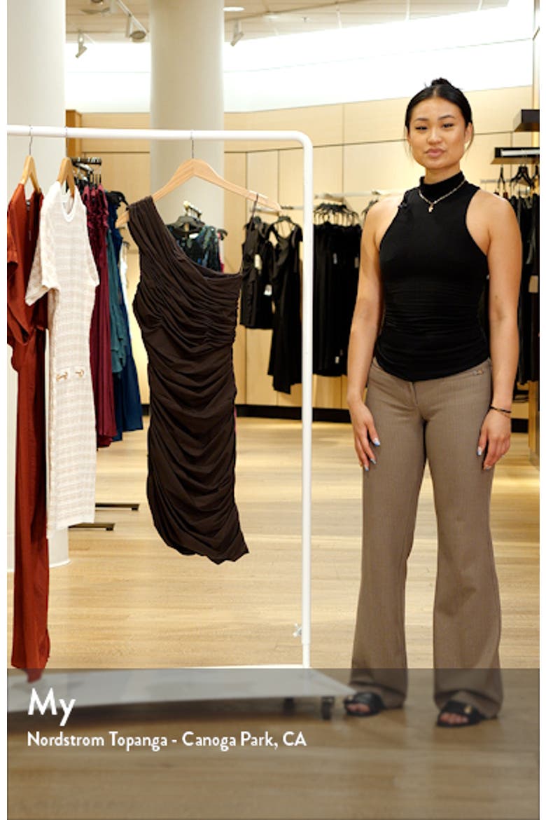 Steph One-Shoulder Asymmetric Body-Con Minidress video