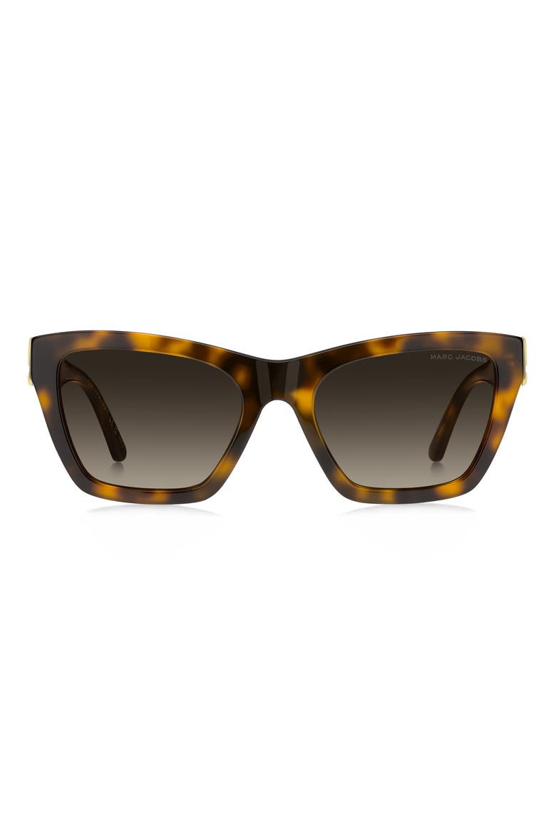 54mm Cat Eye Sunglasses, Main, color, HAVANA/ BROWN