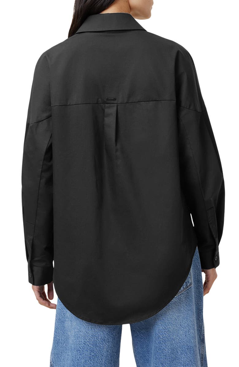 AllSaints Toria Cotton Button-Up Shirt, Alternate, color, 