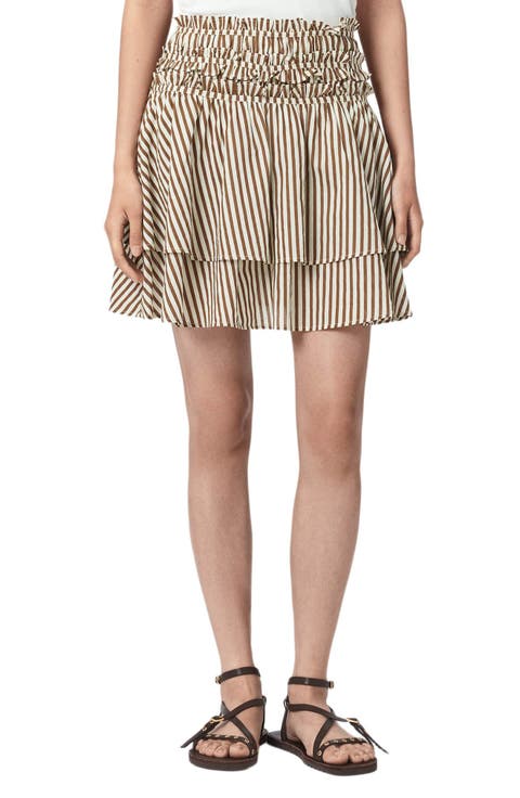 Kali Stripe Miniskirt