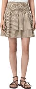AllSaints Kali Stripe Miniskirt