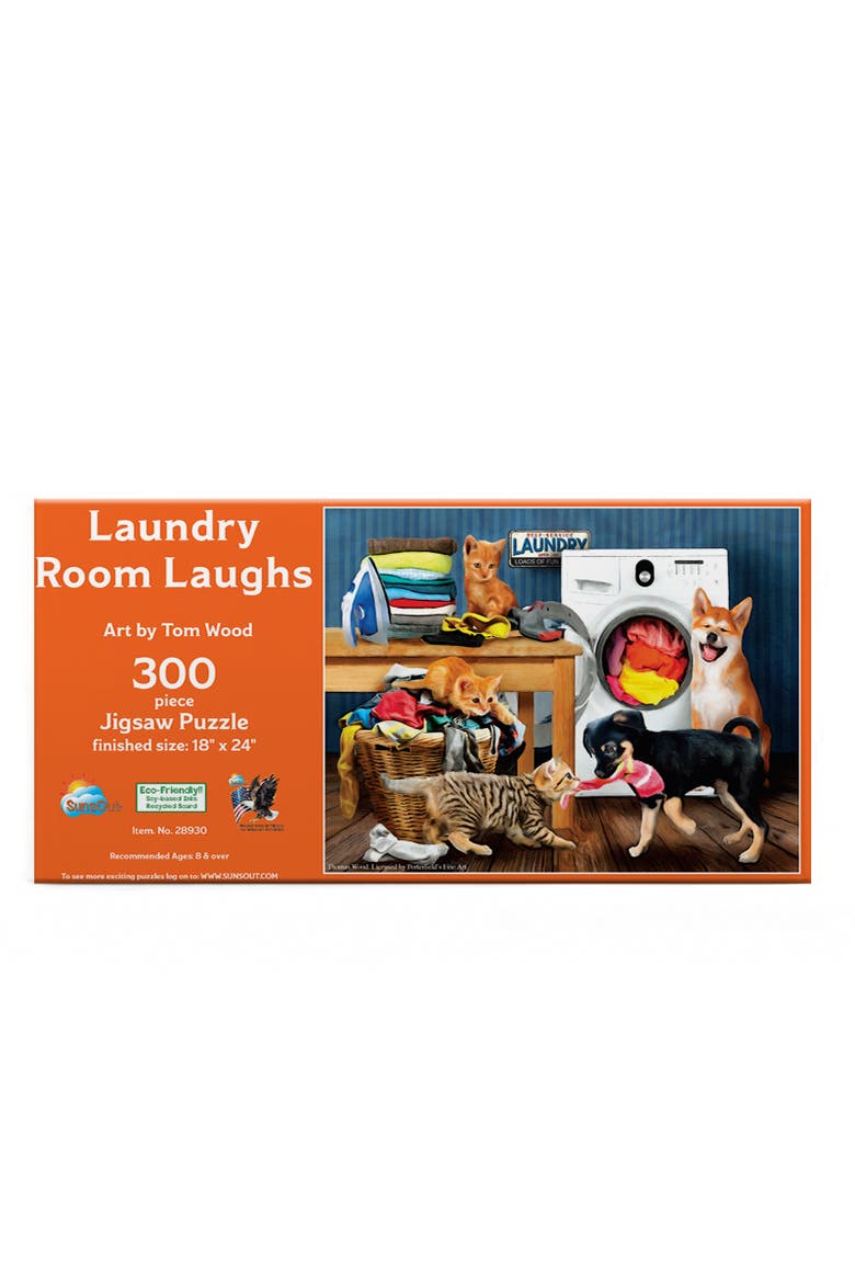 Laundry Room Laughs 300 piece Jigsaw Puzzle for Adults, Alternate, color, Multicolor