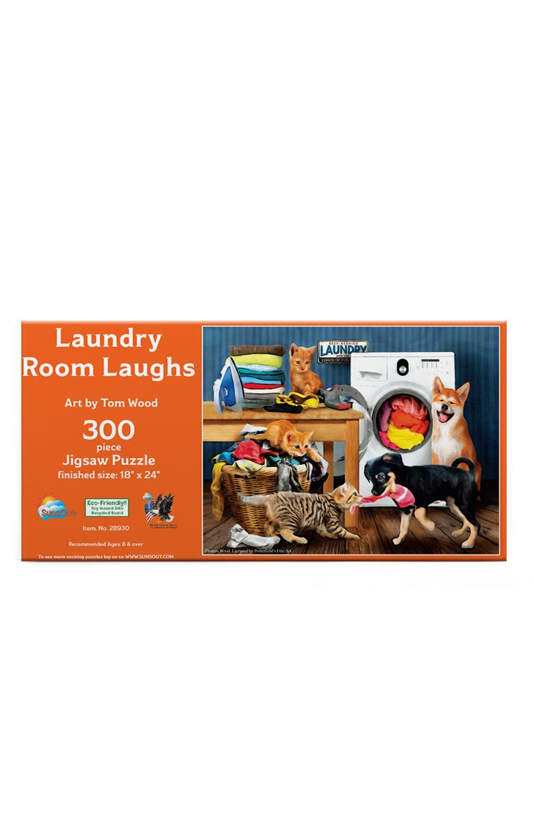 Sunsout Laundry Room Laughs 300 piece Jigsaw Puzzle for Adults, Alternate, color, Multicolor