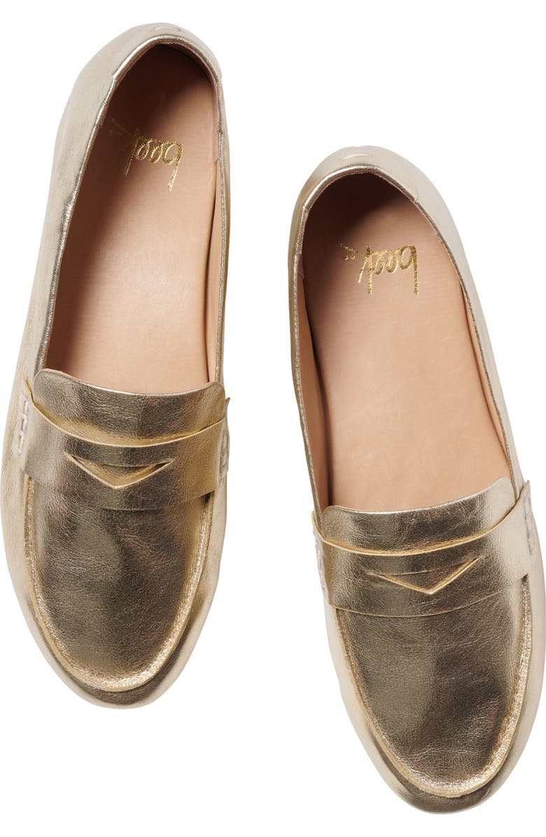Beek Moorhen Penny Loafer, Alternate, color, Gold