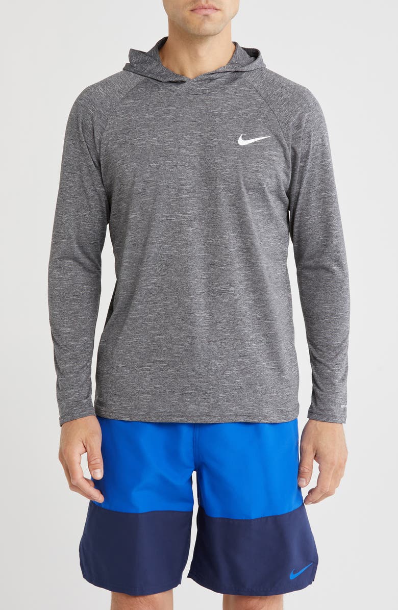 Nike Hooded Dri-FIT Rash Guard, Main, color, Grey