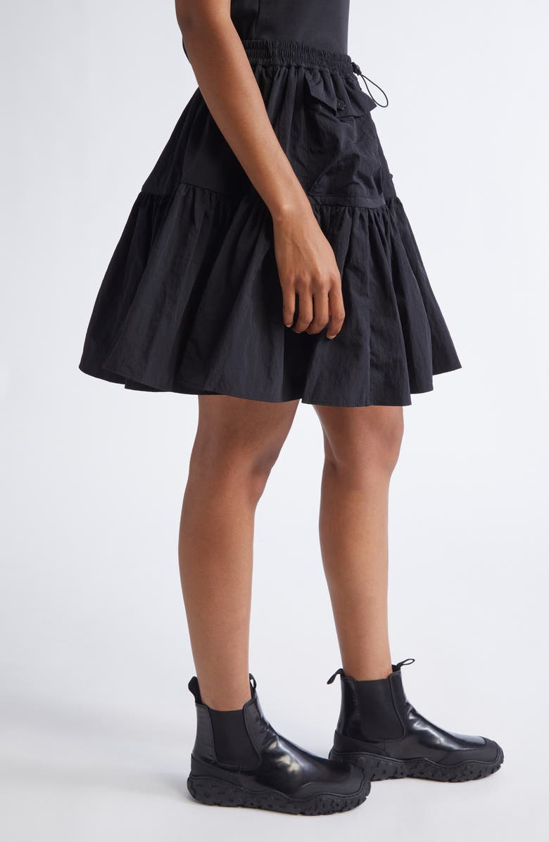 Cecilie Bahnsen Blair Recycled Taffeta Cargo Skirt, Alternate, color, Black