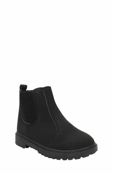 Kids' Elastic Side Zip Faux Leather Bootie