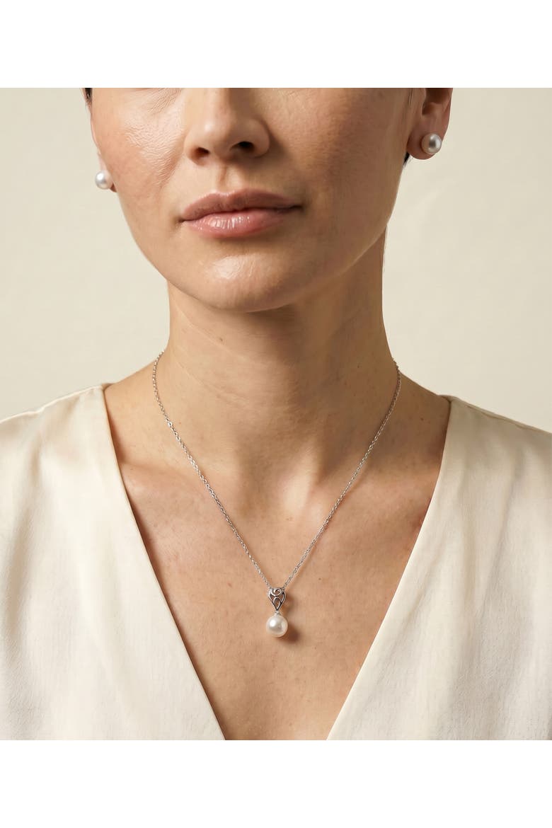 Akoya Pearl Andrea Pendant, Alternate, color, White Pearl