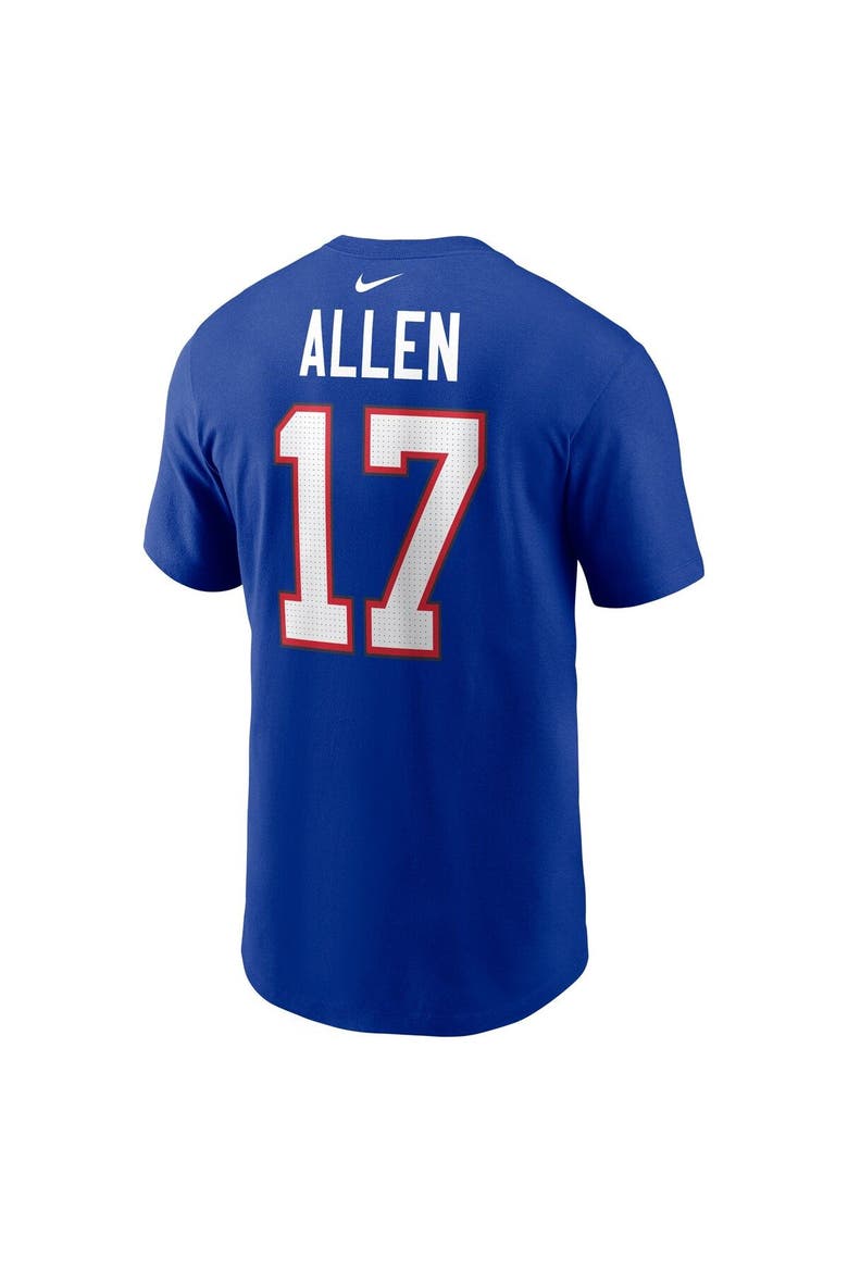 Men's Nike Josh Allen Royal Buffalo Bills Player Name & Number T-Shirt, Alternate, color, Royal