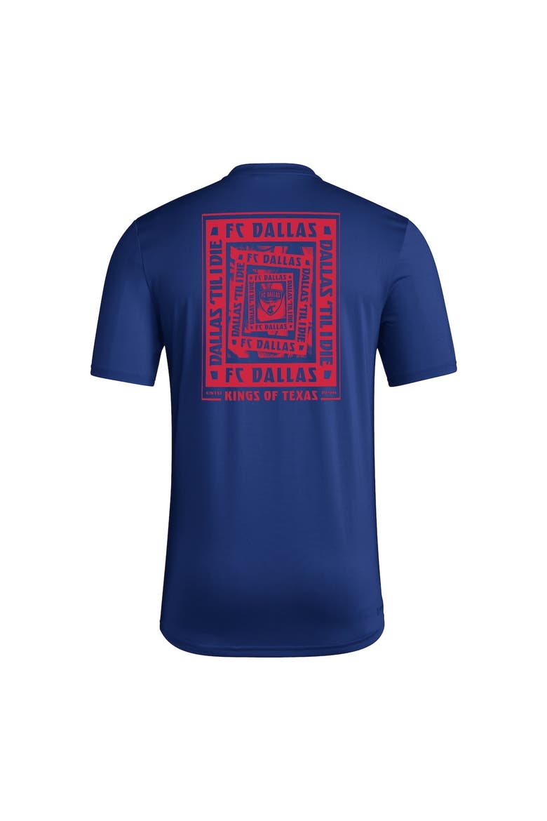 Men's adidas Blue FC Dallas Local Wrap T-Shirt, Alternate, color, Blue