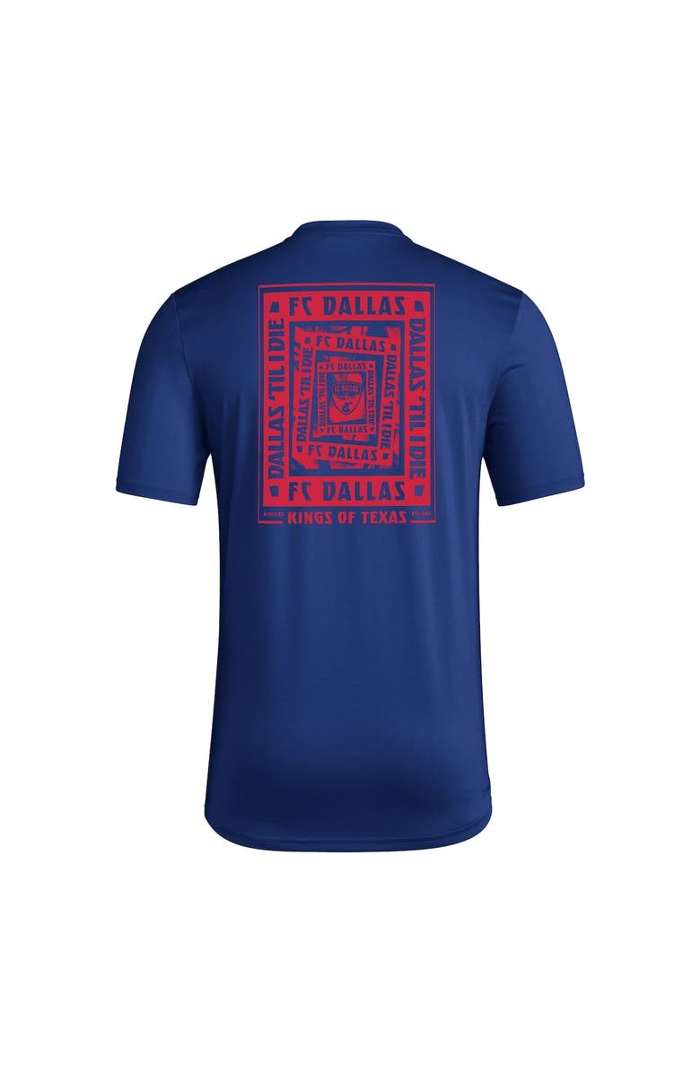 adidas Men's adidas Blue FC Dallas Local Wrap T-Shirt, Alternate, color, Blue