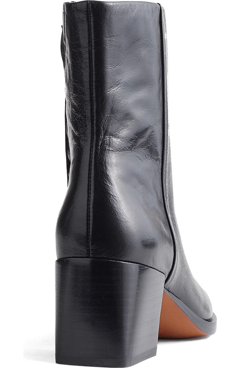 Madewell Wilshire Block Heel Bootie, Alternate, color, True Black