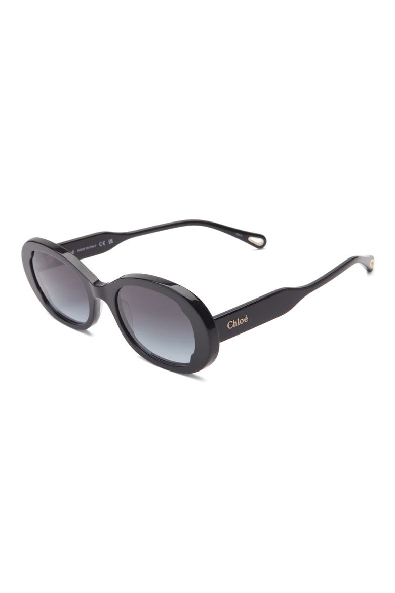 Oval Sunglasses, Alternate, color, BLACK BLACK GREY