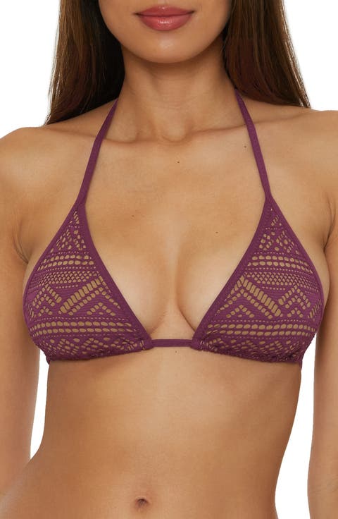 Color Play Triangle Bikini Top
