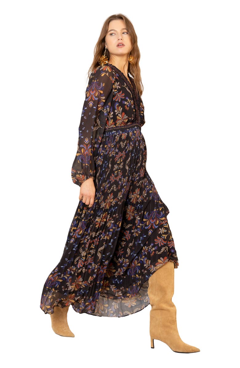 Hale Bob Alisson Chiffon Maxi Dress, Alternate, color, 