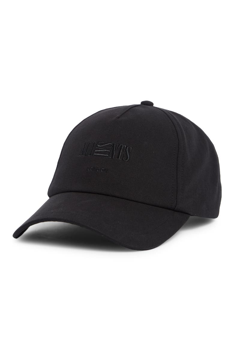 Burman Logo Baseball Cap, Main, color, BLACK