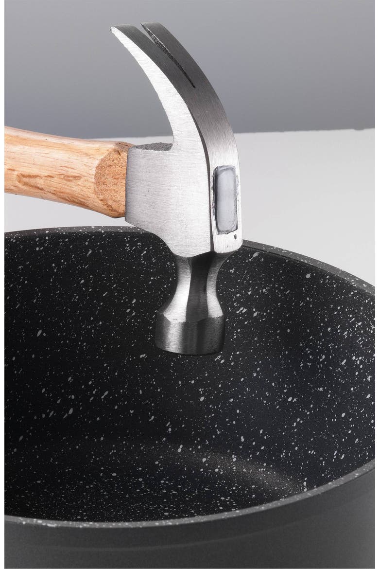 GRANITE Casserole with Lid 4.5qt, Alternate, color, BLACK