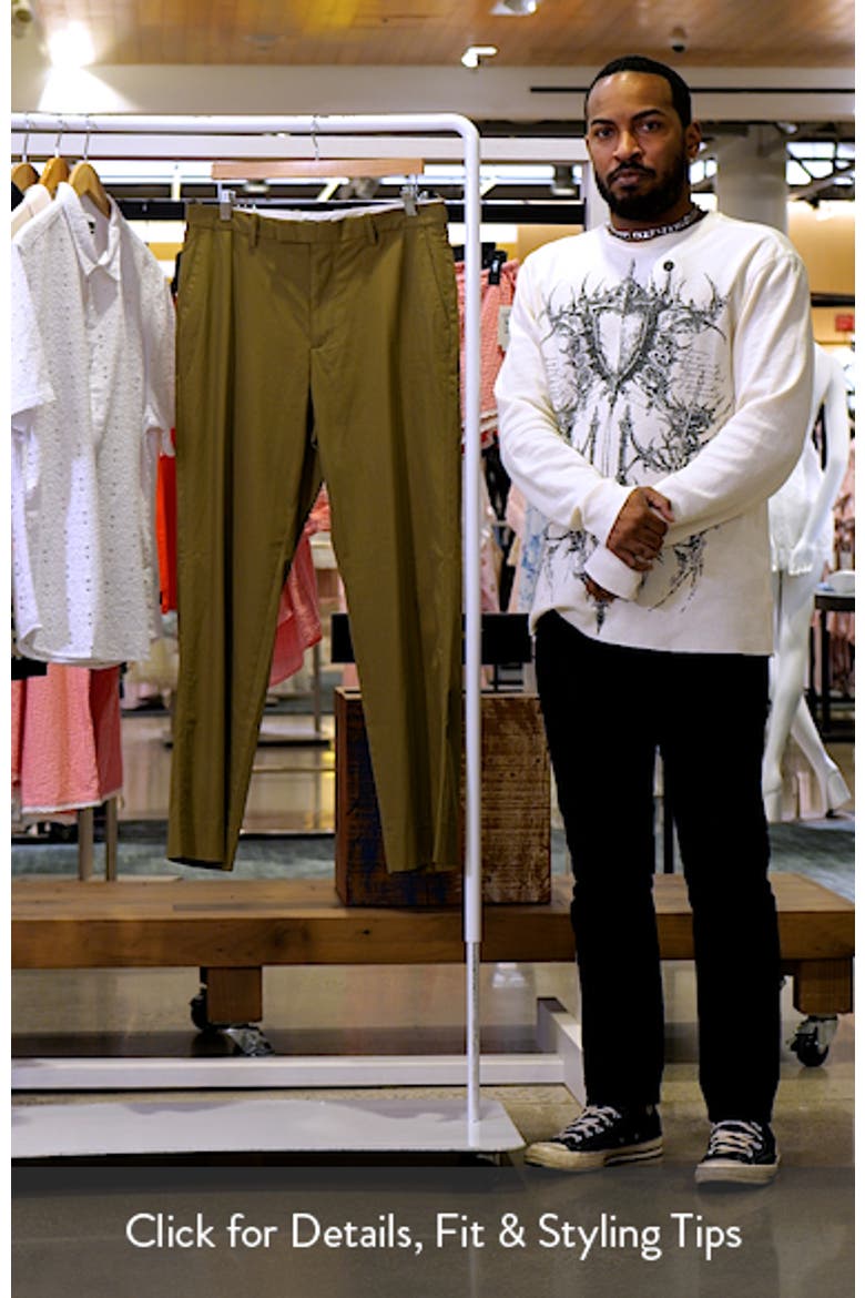 Louie Flat Front Cotton Chinos video