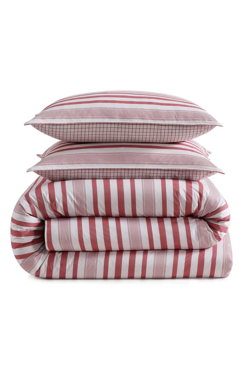 Tommy Hilfiger Mandalay Beach Stripe Comforter & Shams Set, Main, color, Ivory/ White/ Red