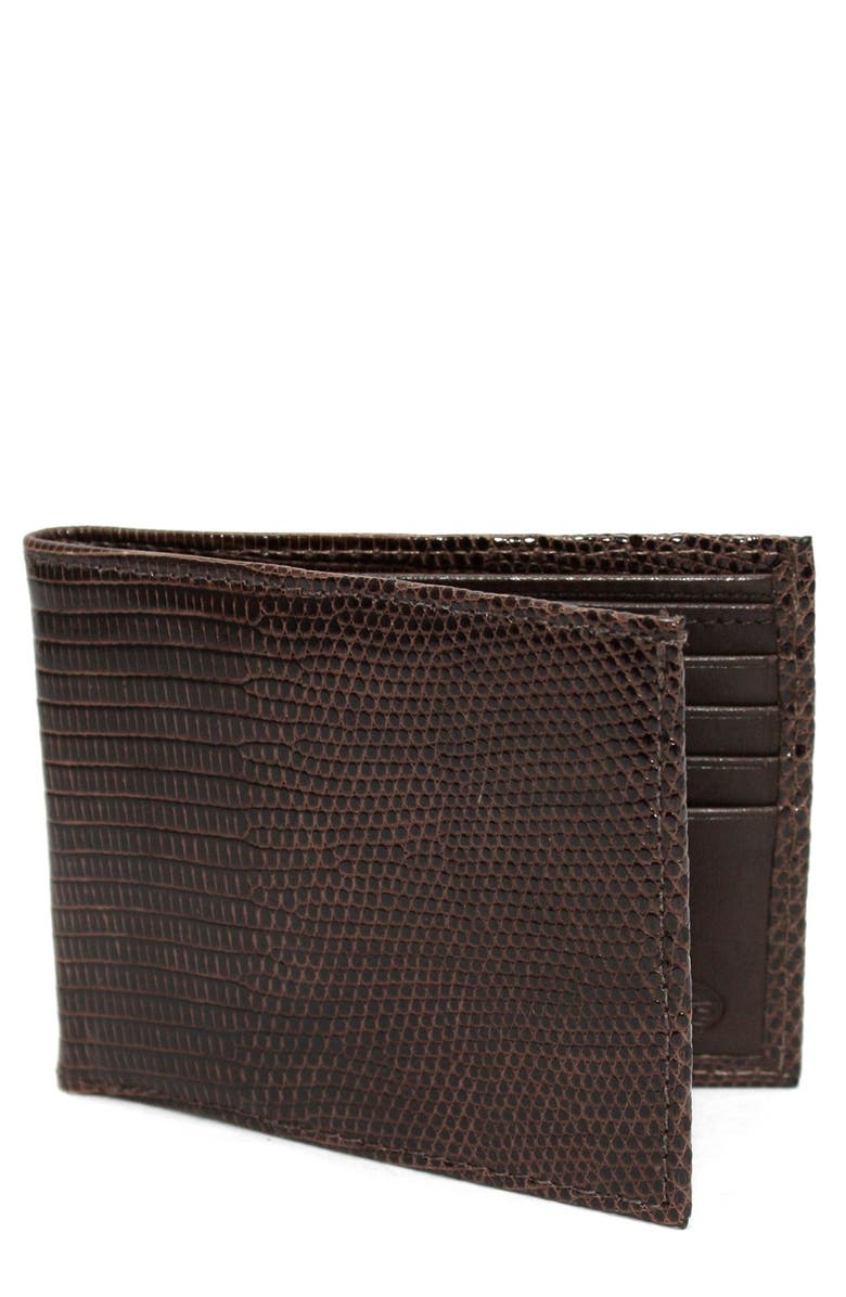 Torino Genuine Lizard Wallet, Main, color, 