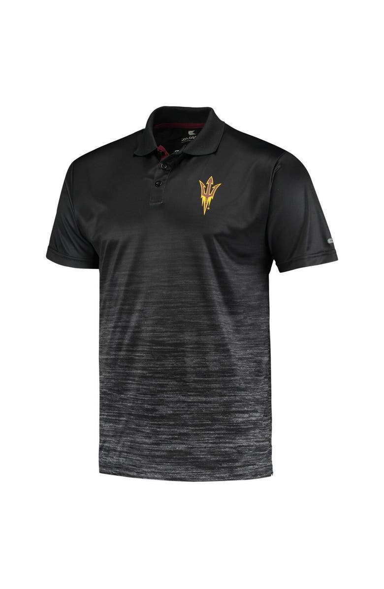 COLOSSEUM Men's Colosseum Black Arizona State Sun Devils Marshall Polo, Alternate, color,