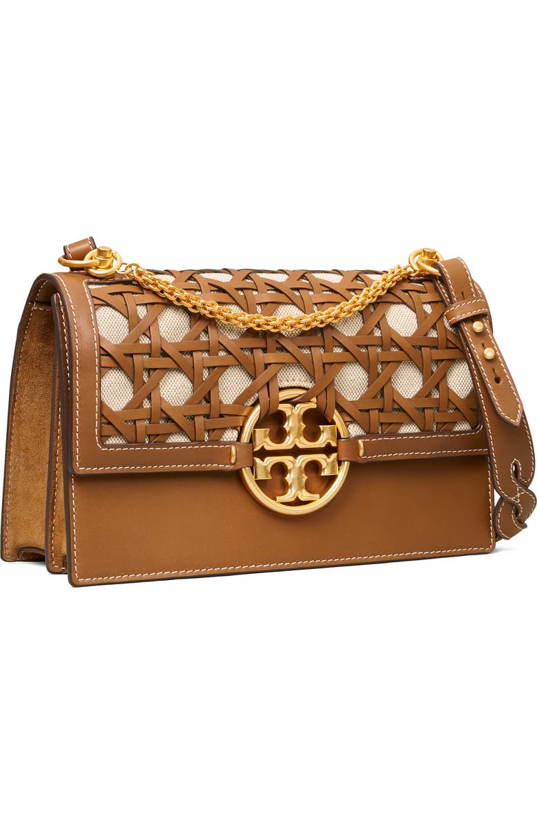 Tory Burch Torry Burch Miller Basket Weave Shoulder Bag, Alternate, color,