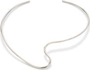 Lady Grey Cursive Collar Necklace