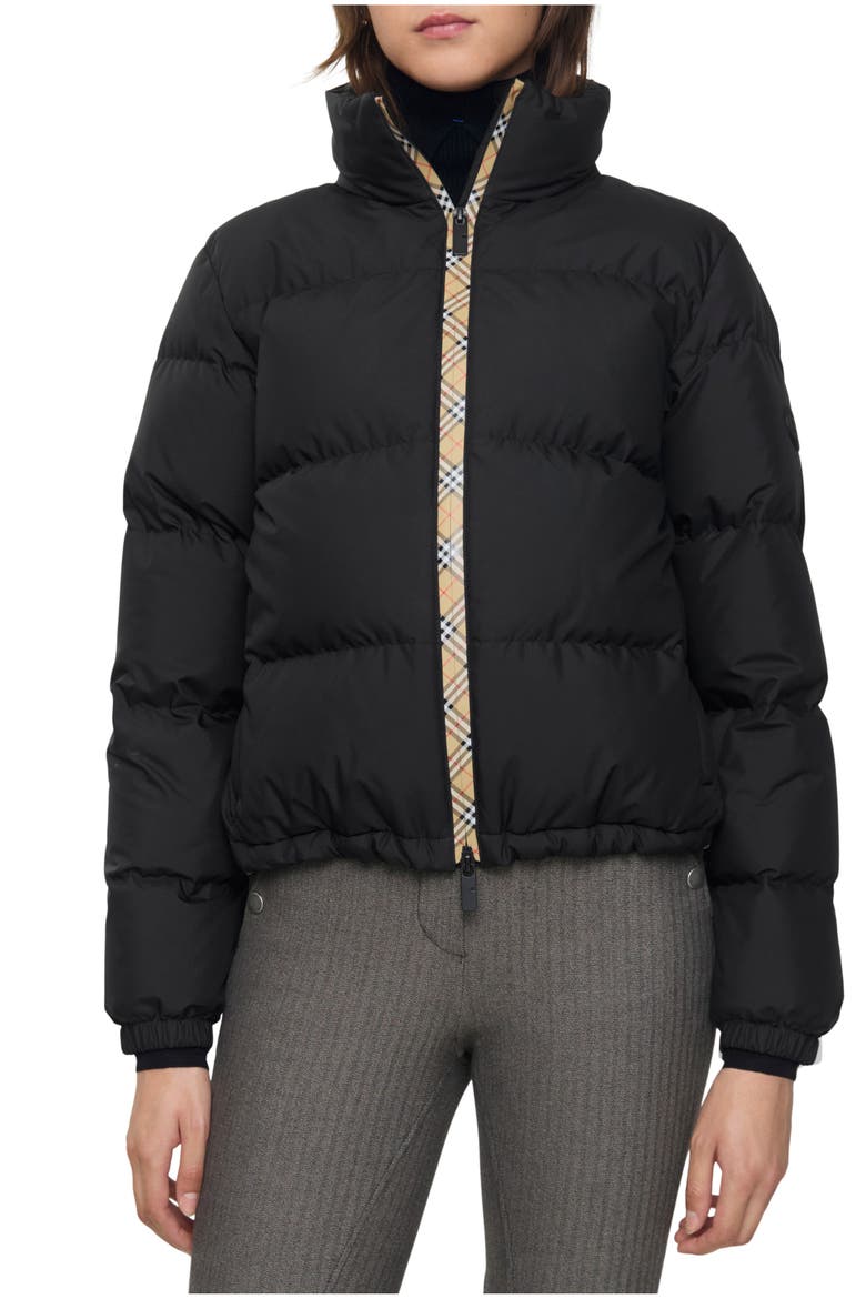 Checker-tape Ambleside Puffer Jacket, Main, color, Black