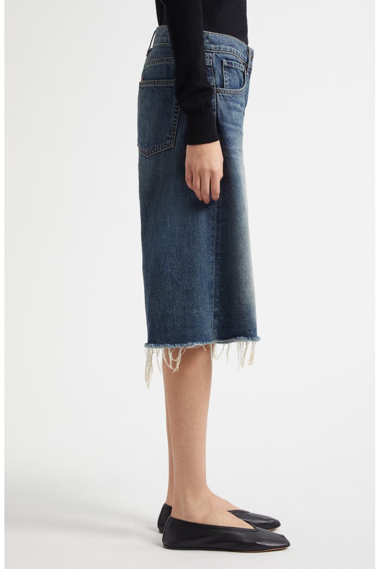Alona Frayed Denim Bermuda Shorts, Alternate, color, SIMON WASH