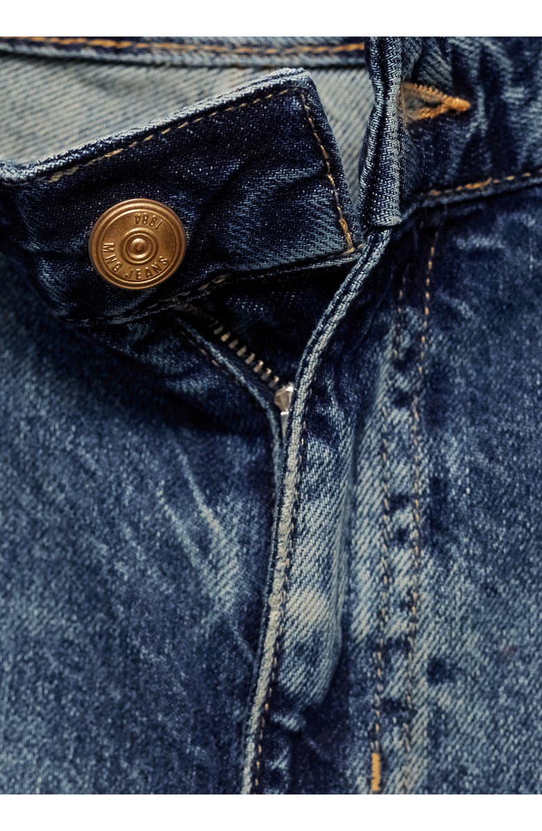 MANGO Hazel Denim Bermuda Shorts, Alternate, color, Medium Blue