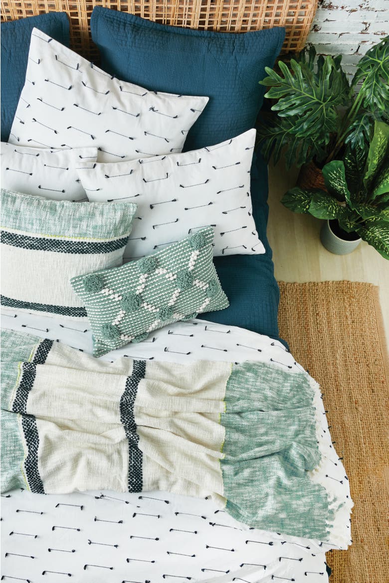 Josie Throw Pillow Collection, Alternate, color, Green