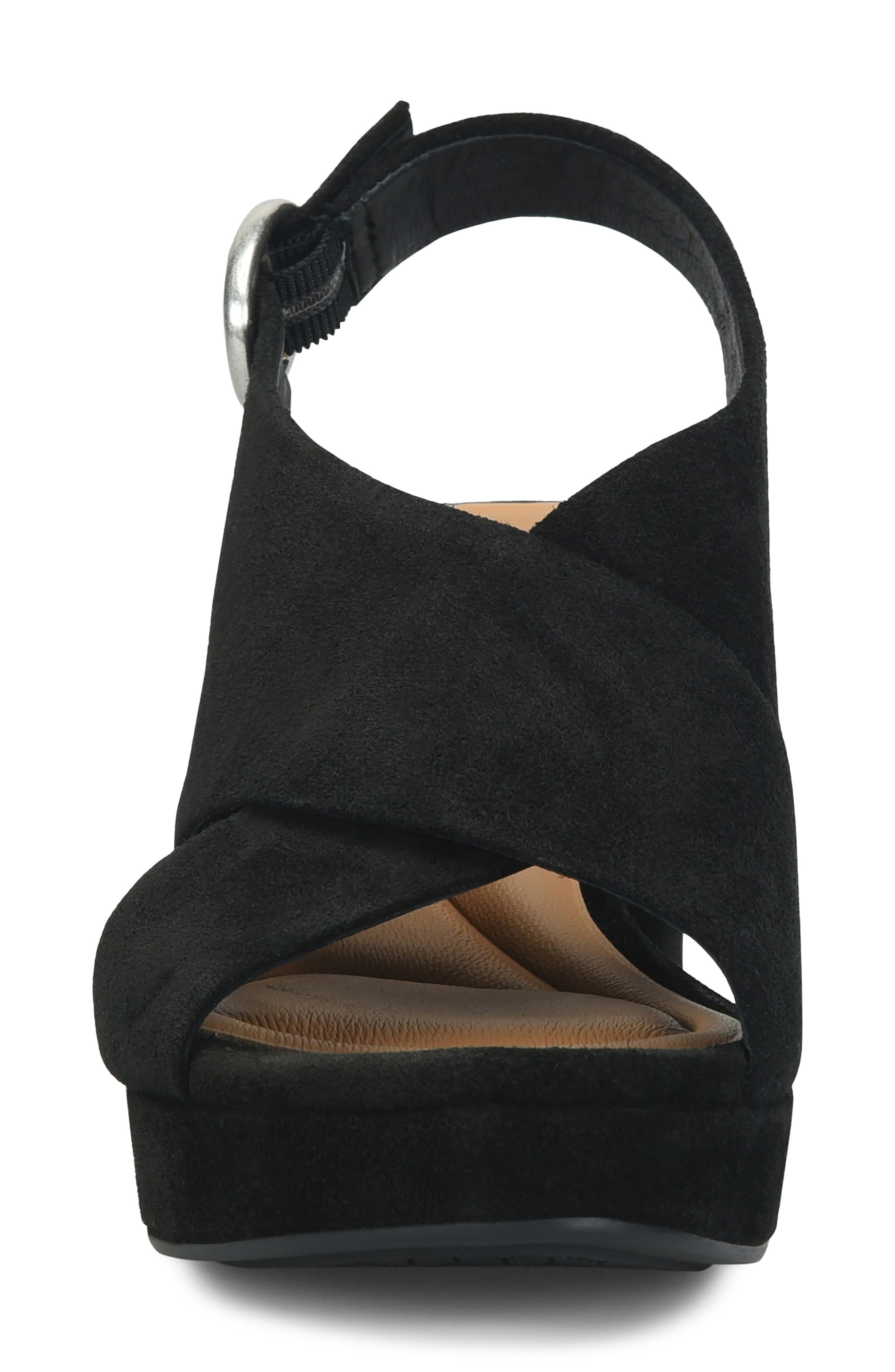 Söfft Lyric Slingback Platform Sandal, Alternate, color, Black