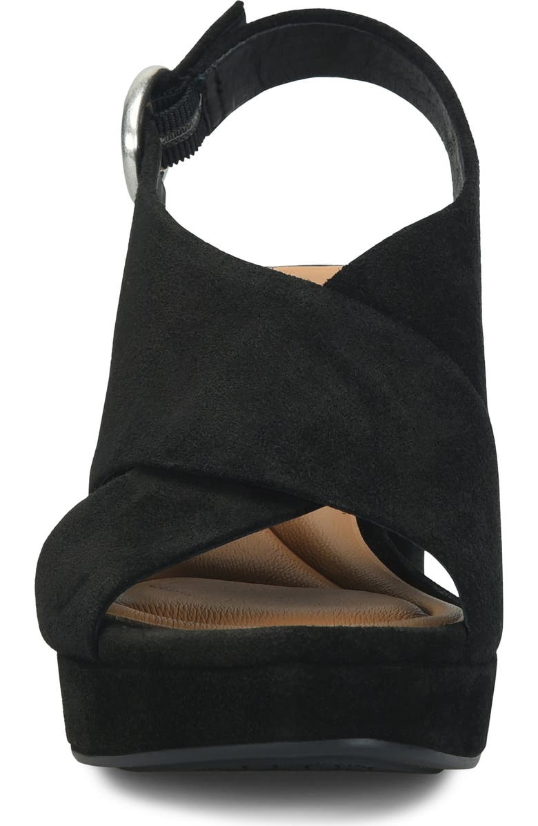 Söfft Lyric Slingback Platform Sandal, Alternate, color, Black