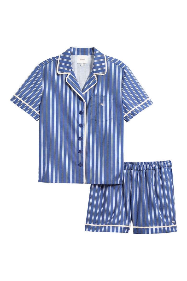Blair Pajama Set, Main, color, FRENCH BLUE STRIPE