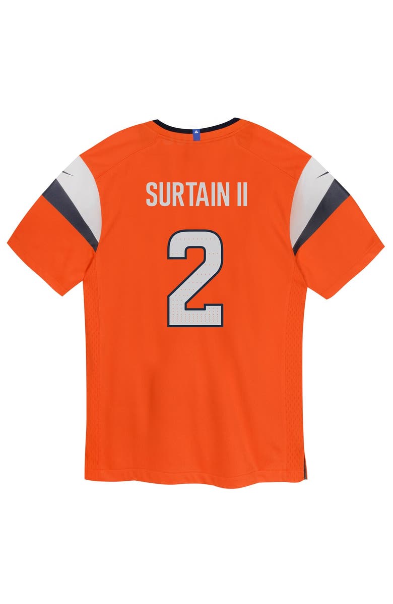 Nike Infant Nike Patrick Surtain II Orange Denver Broncos Mile High Collection Game Jersey, Alternate, color, Orange