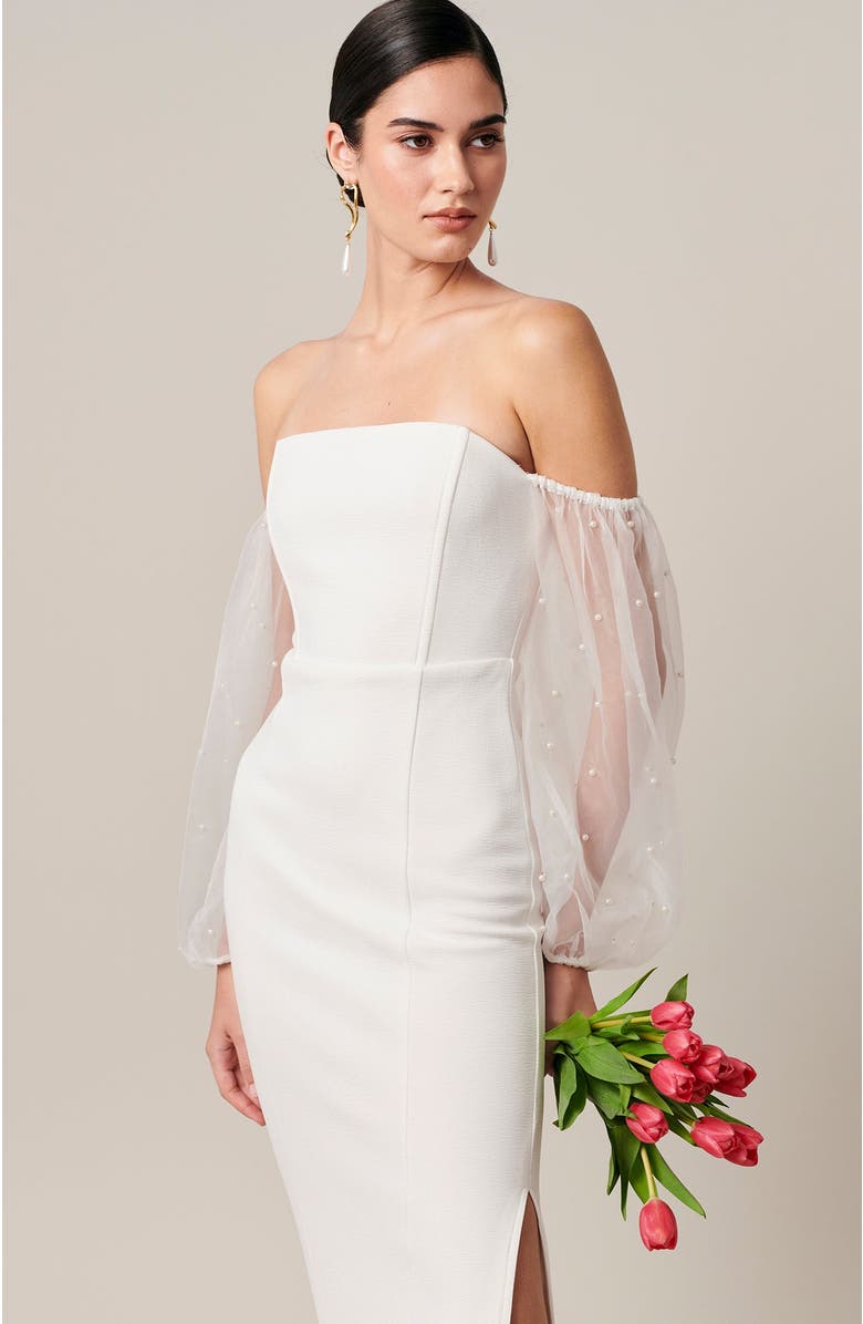 BWLDR Iris Maxi Dress, Alternate, color, White