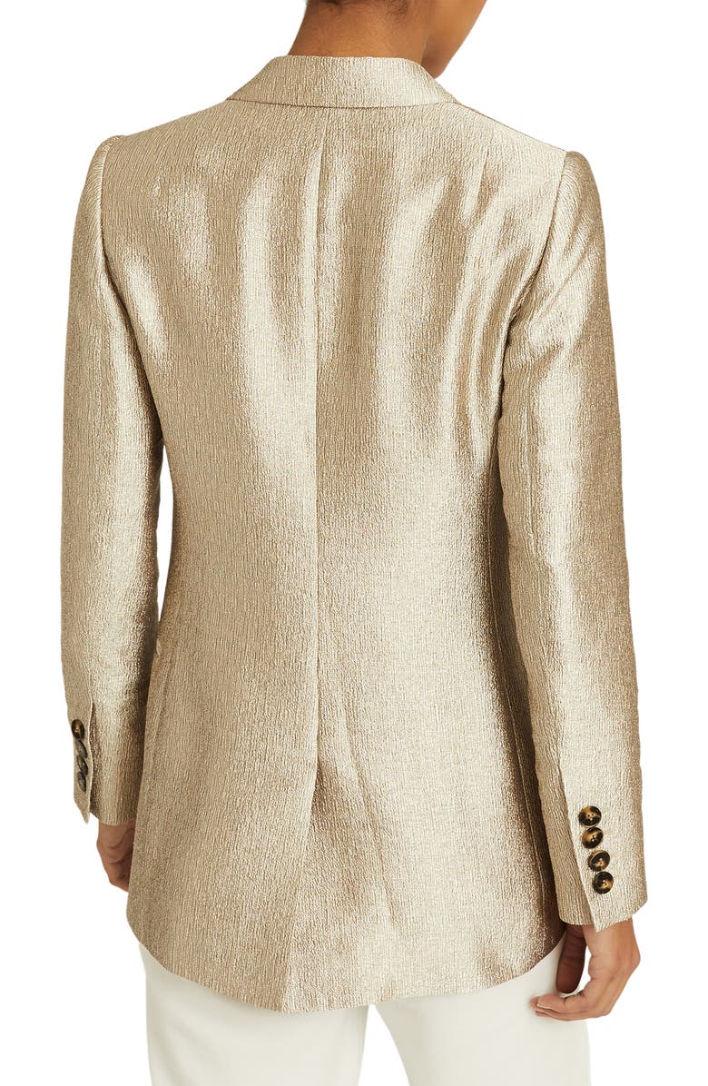 Reiss Textured Metallic Satin Jacket, Alternate, color, 
